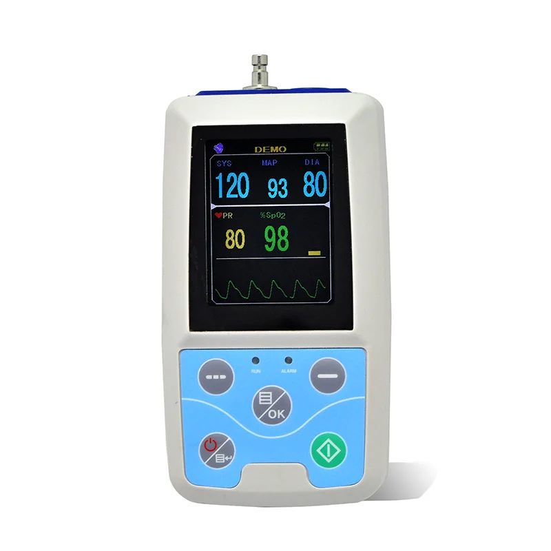 CONTEC PM50 ABPM + SPO2 монитор жизненно важных сигналов портативный пациента NIBP Частота