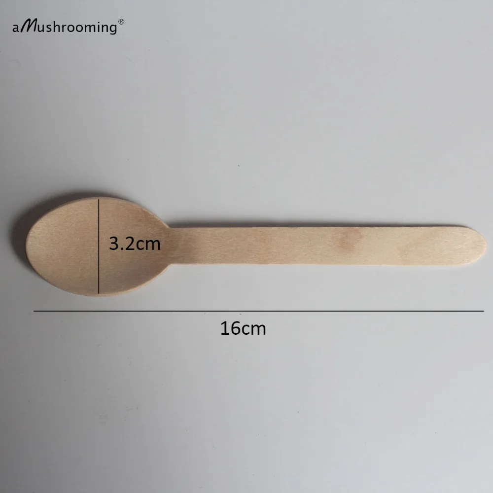 1000 оптовая продажа березовые одноразовые ложки вилки ножи 16 см деревянные