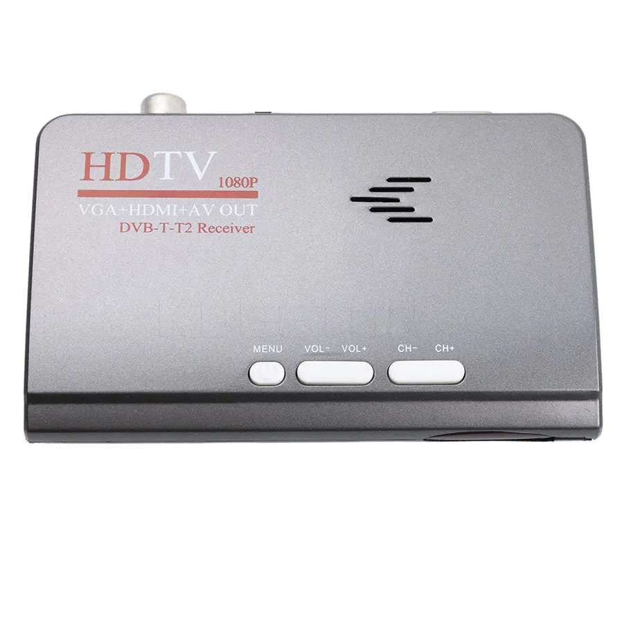Kebidumei цифровой наземный HD 1080P DVB-T/T2 ТВ-приставка VGA AV CVBS тюнер приемник DVB-T2 с