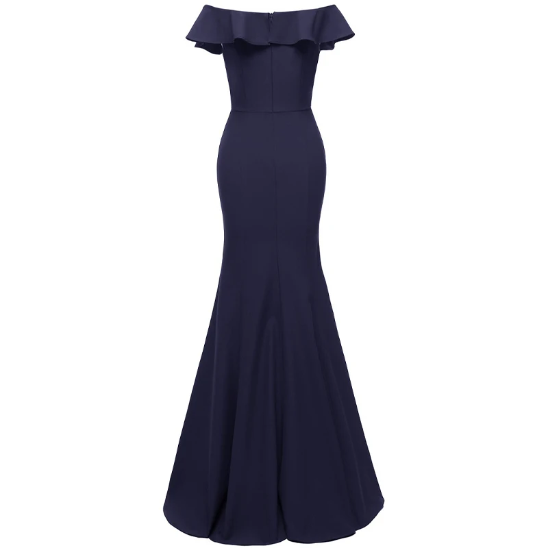 2019 Burgundy Lace Mermaid Long Bridesmaid Dresses Off The Shoulder A shoulder dress for Wedding Party Robe vestidos de fiesta | Свадьбы и