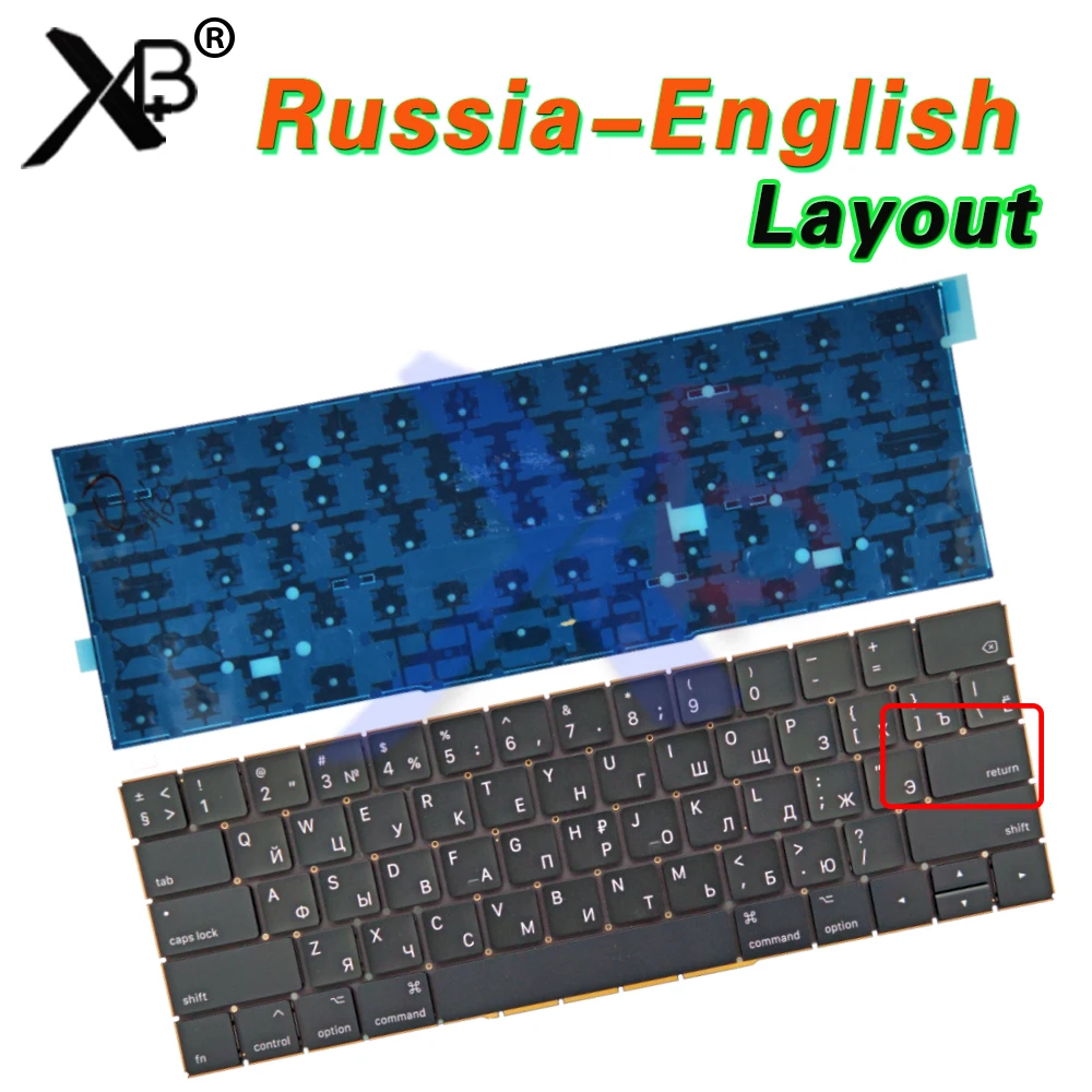 Новая маленькая русская клавиатура A1707 Enter RS для Macbook Pro Retina 15 дюймов