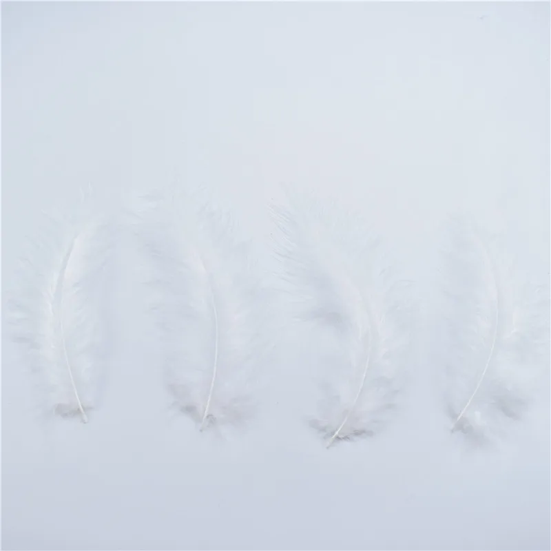 White 100 шт./партия, 10-15 см, 4-6 дюймов, Турция, Пушистый Марабу, перо, сделай сам, свадебные украшения, Шлейфы и ремесленные аксессуары, перья, вечерние - Цвет: White