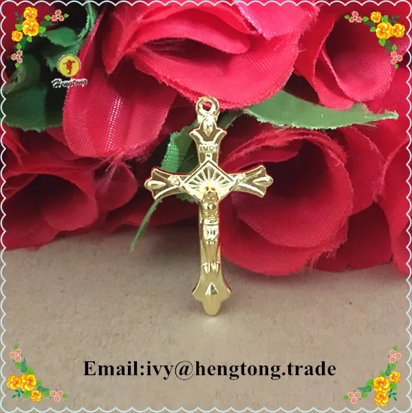 Бесплатная доставка подвеска в виде креста из золотистого сплава