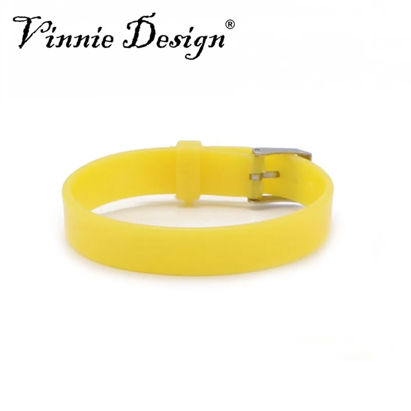 Модный силиконовый браслет Vinnie Design 10 мм резиновые браслеты из силикагеля