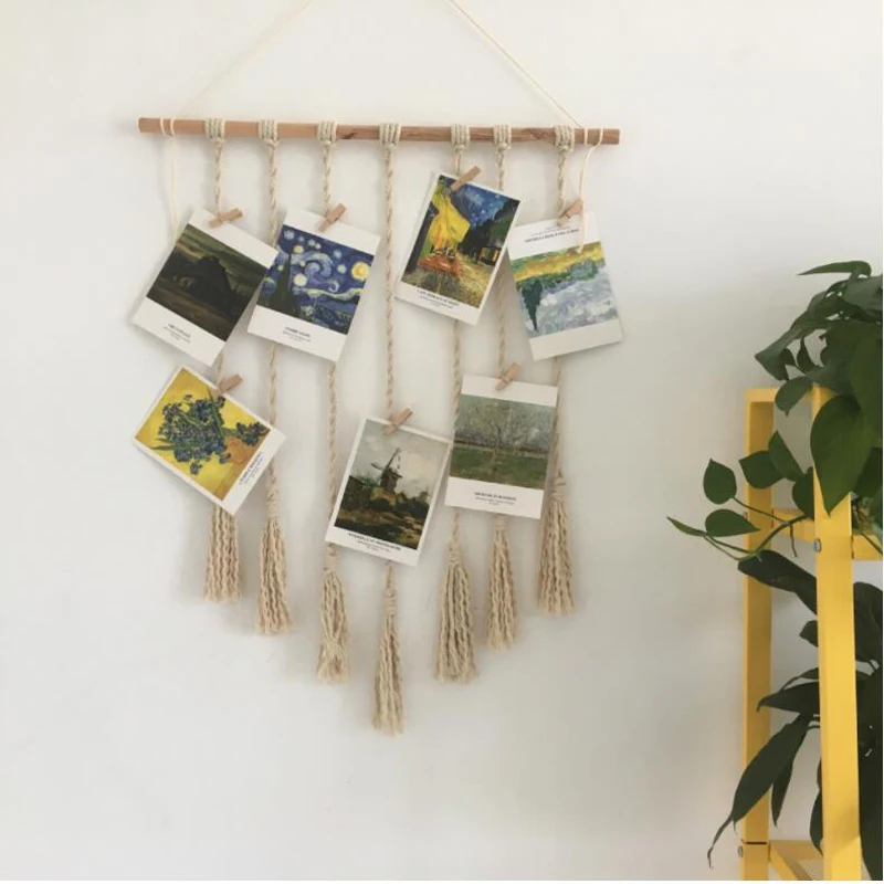 

Wall Hanging Handwoven Bohemian Cotton Rope Boho Tapestry Wall Hanging Tapestries Tapestry Decorative Wall Carpet