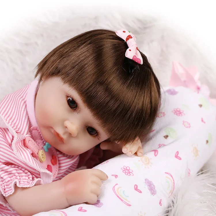 Npkколлекция 17 дюймов 40 см boneca reborn Мягкий силиконовый винил Настоящее мягкое прикосновение reborn baby doll детский подарок