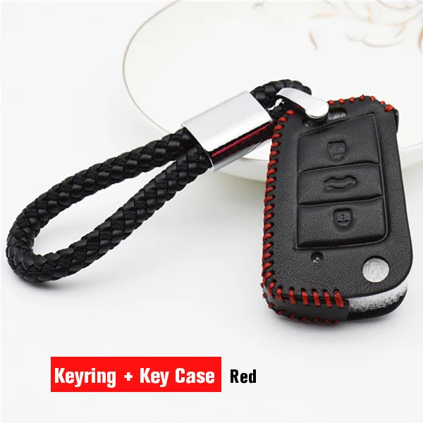 Red Key автомобилей чехол для сиденья IBIZA Леон FR Altea ateca Leon Cupra 5f Mk3 натуральная кожа брелок Shell аксессуары держатель для ключей - Название цвета: Red