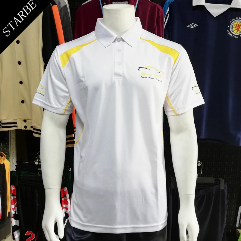 

top quality sublimation shirts 100% Polyester custom Golf shirt dry fit t-shirt