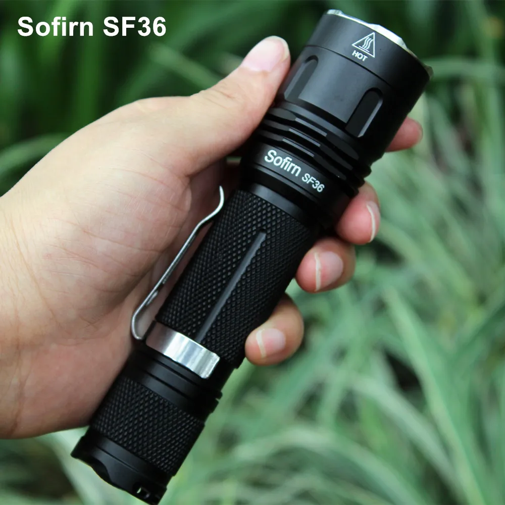 Sofirn SF36 комплект мощный светодиодный фонарик 18650 Cree XPL2 фонарь высокой