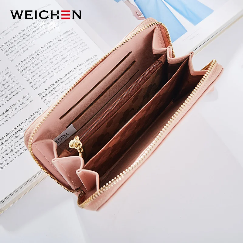 Weichen Длинный кошелек для женщин, Брендовые женские кошельки на молнии, кошелек для денег, кошелек для монет, карман для сотового телефона, Женский держатель для карт, сумка для монет