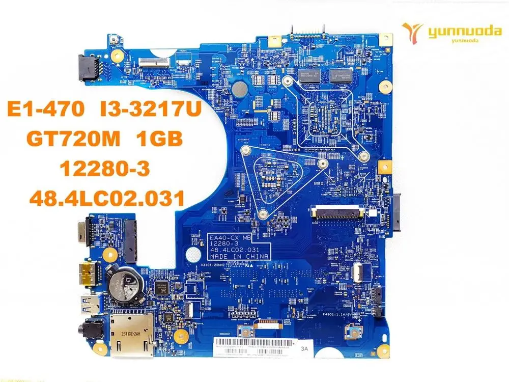 Оригинальный Для ACER E1-470G Материнская плата ноутбука E1-470 I3-3217U GT720M 1 ГБ 12280-3 48.4LC02.031