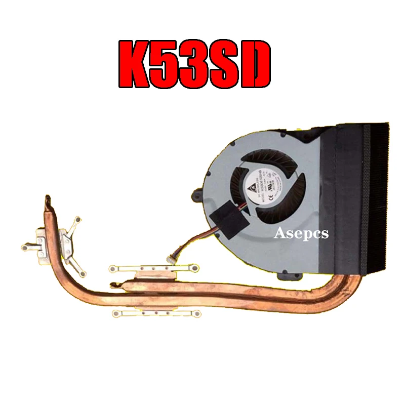 Для Asus K53 X53 K53S A53S X53S K53SV K53SM K53SJ K53SC K53SD ноутбук Процессор вентилятор радиатора охлаждения кулер KSB06105HB - Цвет лезвия: K53SD heatsink fan