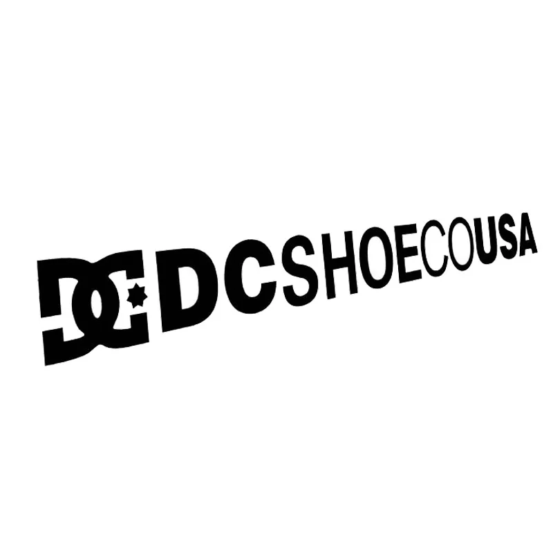 19*2 см DC SHOECOUSA Дрифт буквы модифицированные автомобильные и мотоциклетные наклейки отражающие наклейки черный/серебристый