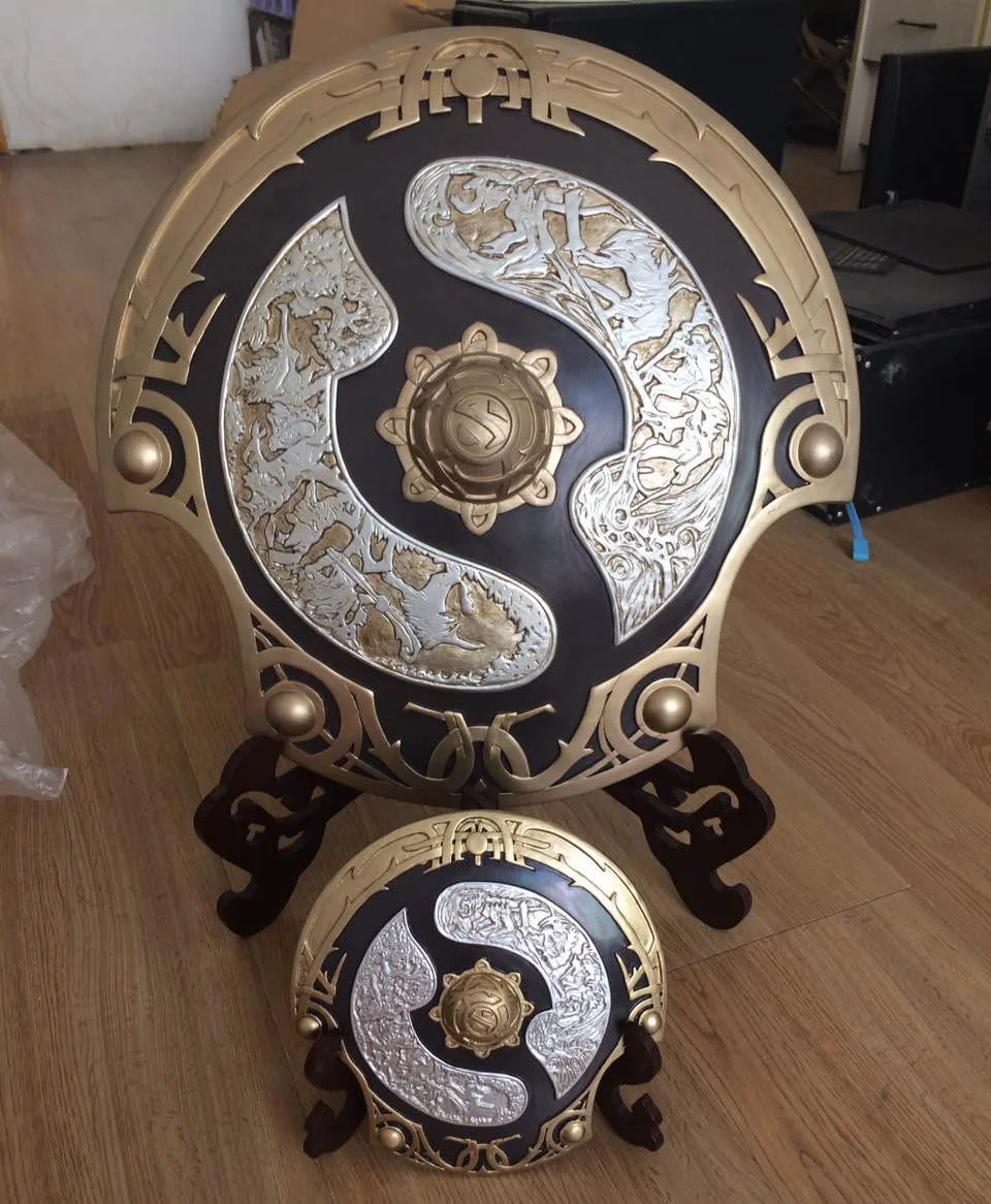 60*60 см Большой размер игра DOTA2 чемпионы щит Aegis бесконтактной Модели моделирования Смола украшения artware Подвески сувениры