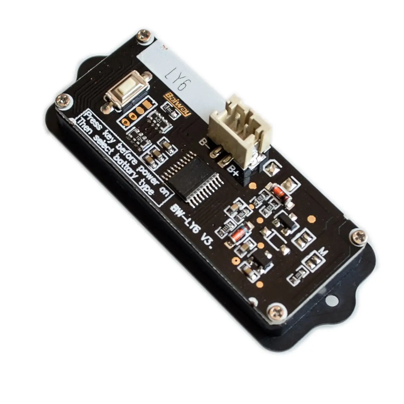 Синий 12V LY6W свинцово-кислотный Батарея Ёмкость индикатор цифровой ЖК Дисплей Meter