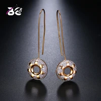 be 8 2018 hot sale new style accessories simple design drop earrings for women luxury long dangle hooks earrings jewelry e524
