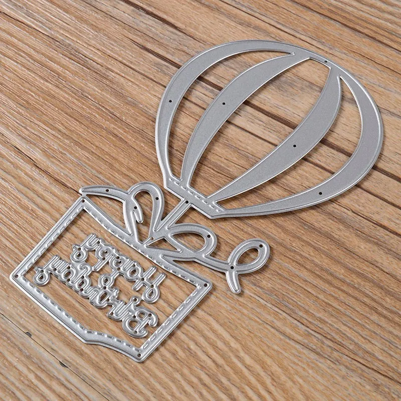 Горячие воздушные шары с днем рождения Скрапбукинг металлические режущие штампы