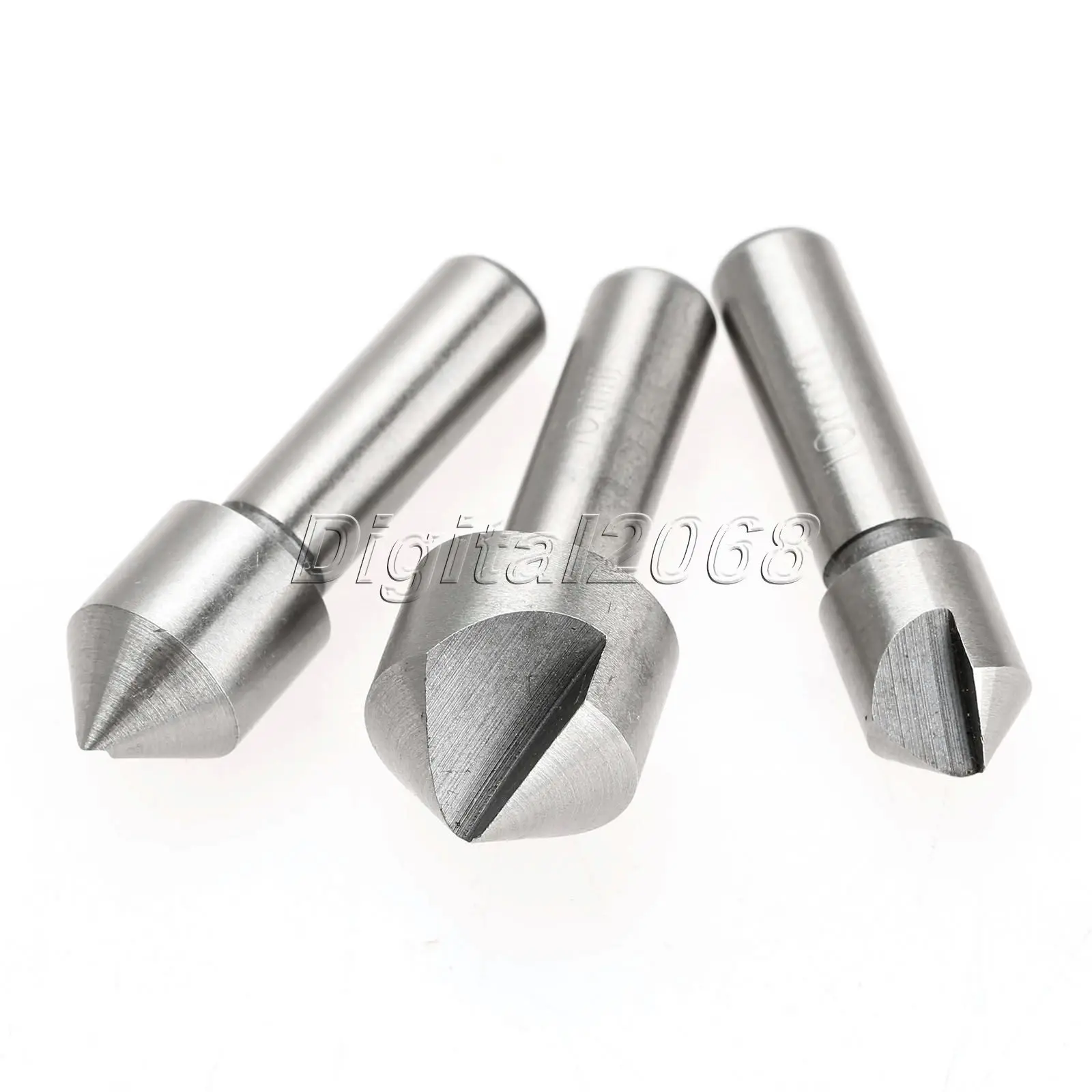 Набор зенкеров из быстрорежущей стали комплект 3 сменных насадок с одной