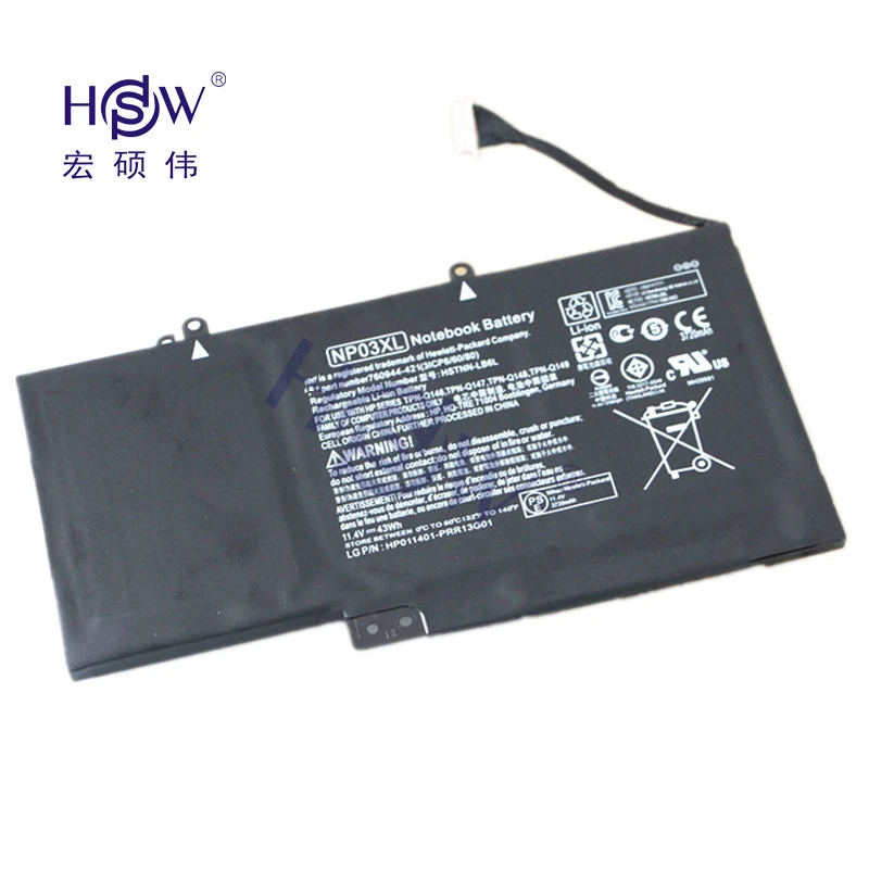HSW 11 4 V 43WH аккумулятор NP03XL для HP Pavilion X360 13 A010DX TPN Q146 Q147 Q148 760944 421 bateria|for hp|battery for hpbattery hp