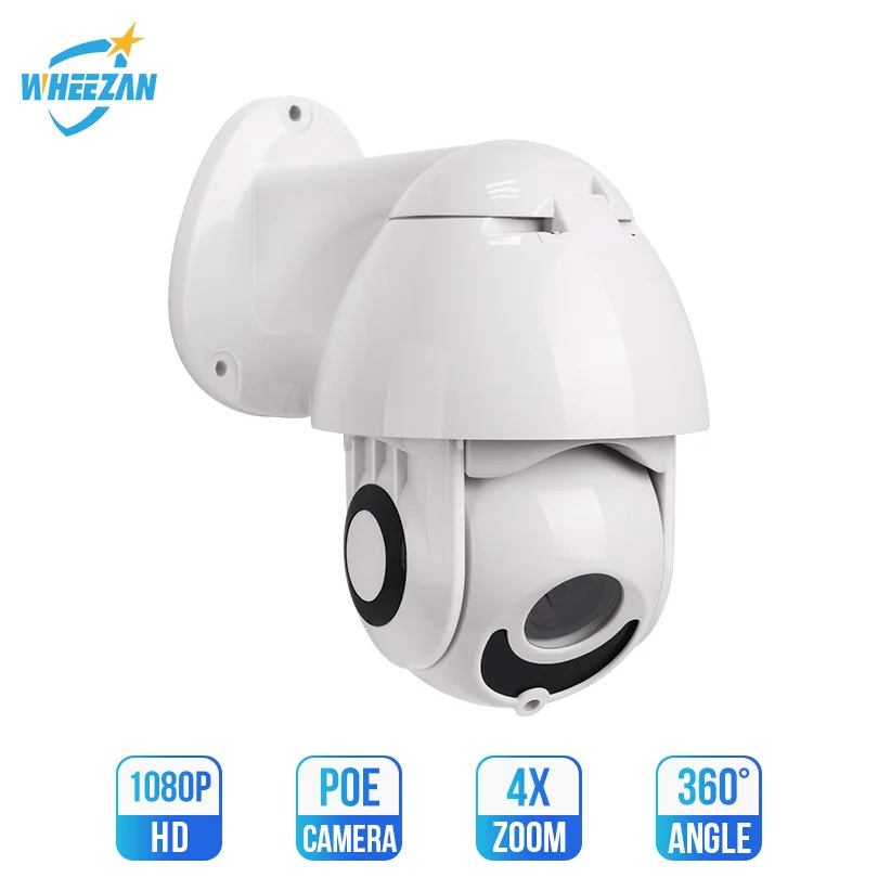 Ip камера Wheezan наружная POE купольная PTZ 1080 p 360 Pan 4x зум ночное видение Onvif imx323 cctv camaras