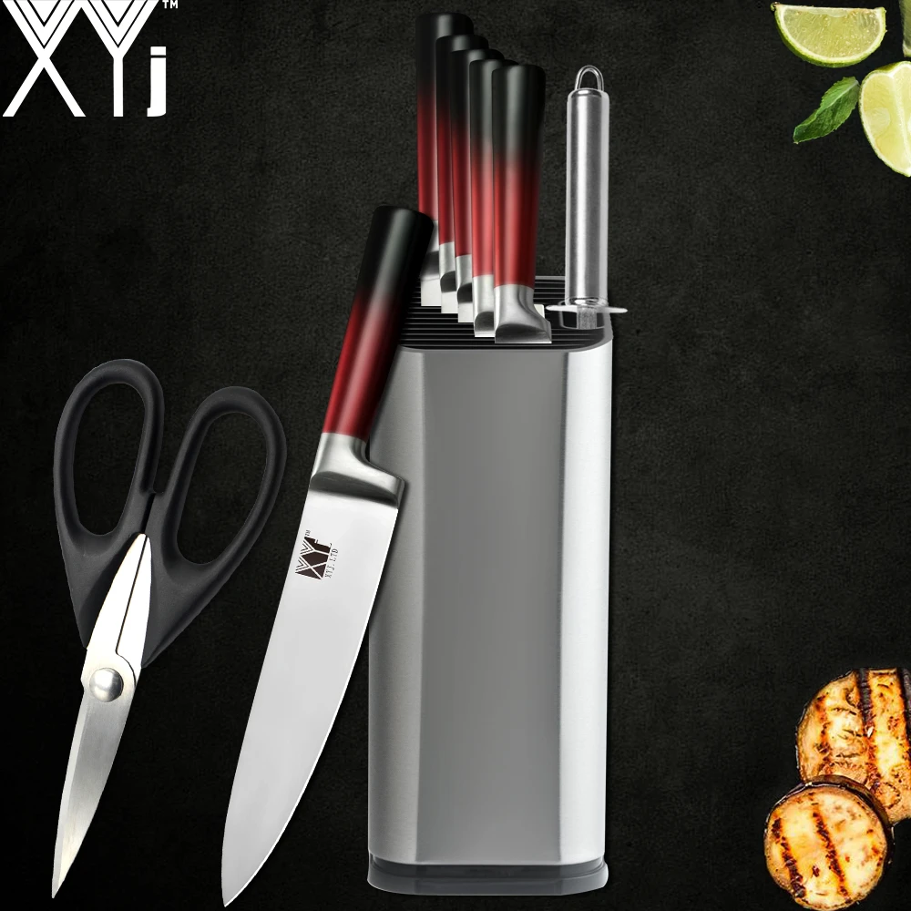 XYj кухонные ножи для очистки овощей утилита Santoku шеф-повара для нарезки хлеба ножи из нержавеющей стали Новое поступление кухонные инструменты аксессуары