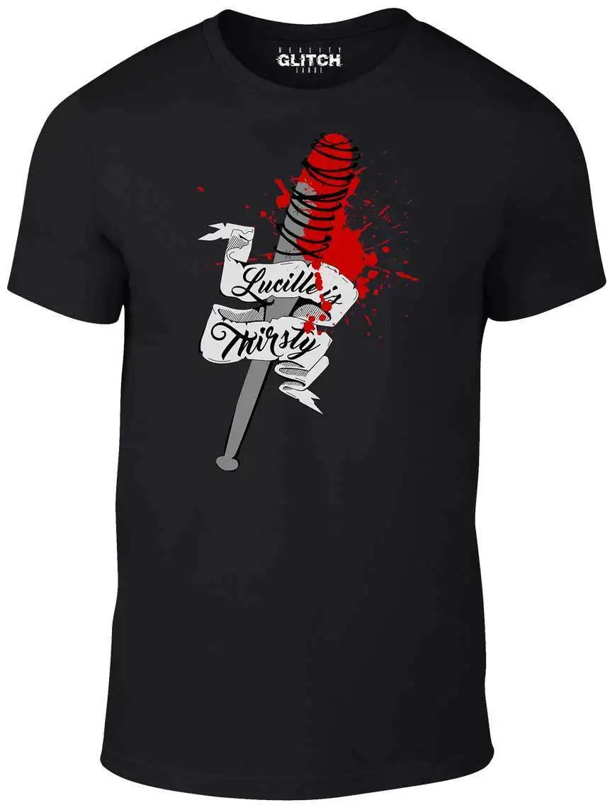 Мужская футболка Lucille is Thirsty вдохновленная ходьбой Мертвых Зомби ходунки ТВ хип
