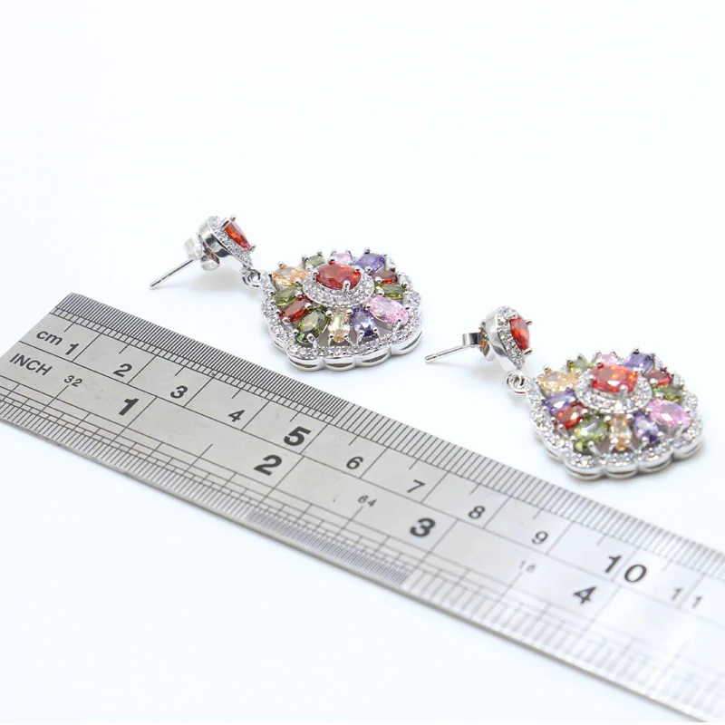 Комплект из колье и серёг серебра 925 пробы|jewelry sets for women|silver jewelry setjewelry |
