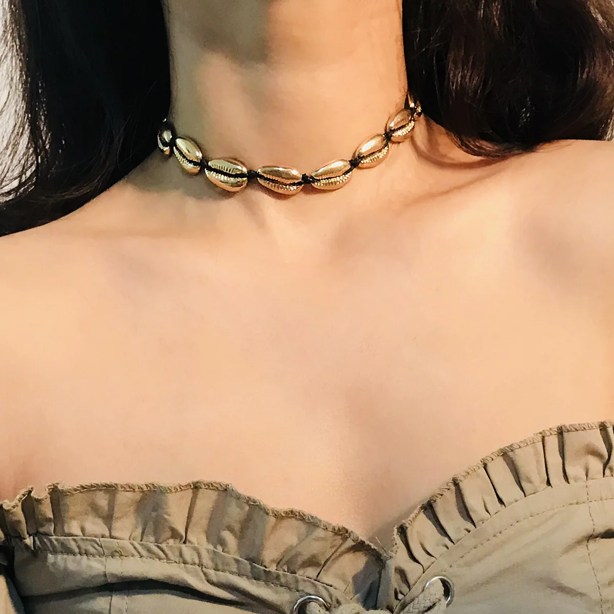 Женское Ожерелье из цинкового сплава Очаровательное ожерелье ручной работы