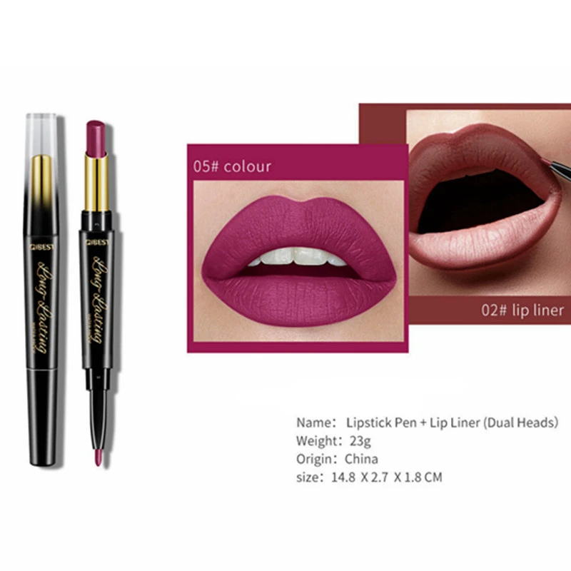 Помада для макияжа губ 15 цветов Сексуальная Красная губная помада матовый