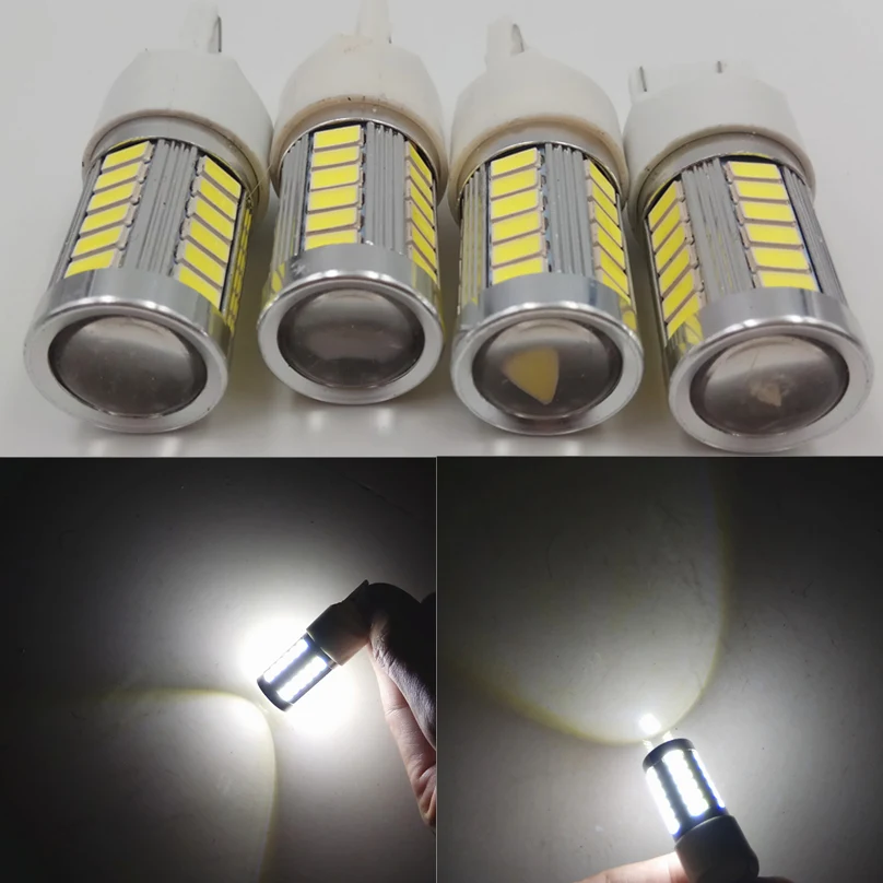 4 шт. Автомобильные светодиодные лампы T20 7440 7443 W21 WY21W 5630 5730 smd|car light|bulb ledbulb led t20 |