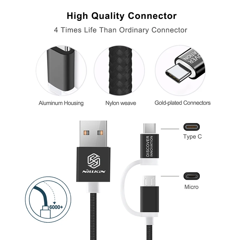 Кабель Micro USB type C быстрое зарядное устройство для samsung s10 s9 Note 9 Micro type C кабель для передачи данных для huawei P30 Pro Xiaomi 2 в 1 USB шнур