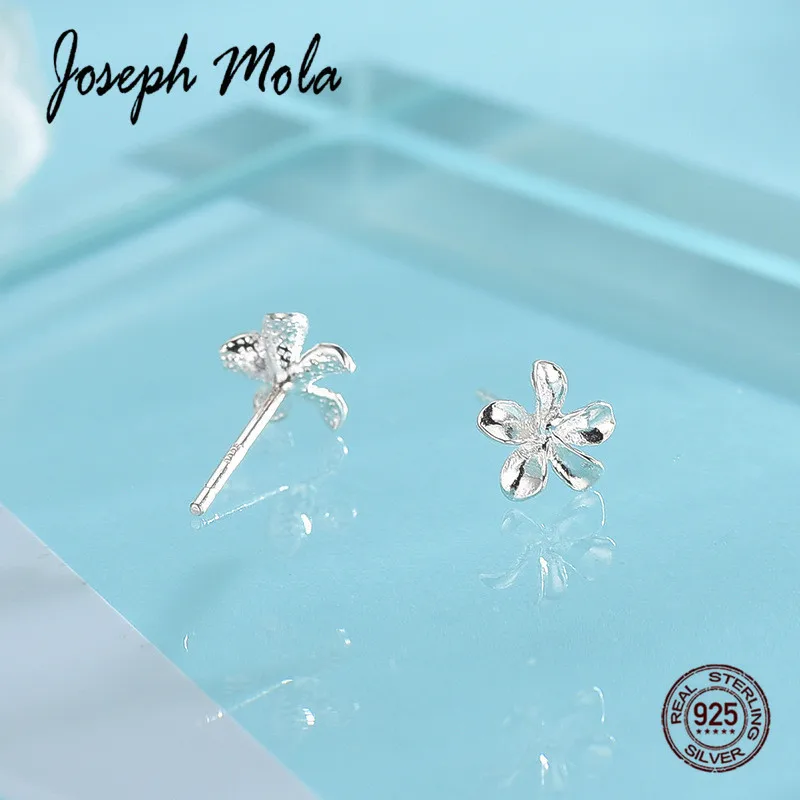 Joseph Mola/женские серьги из стерлингового серебра 925 пробы милый крохотный цветок