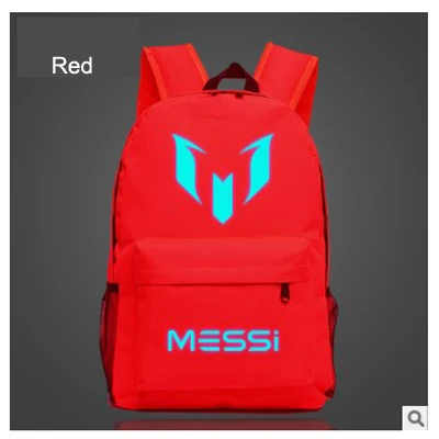Red Список Lionel Messi рюкзак модный Повседневный Рюкзак подростковый мужской wo мужской студенческий школьный рюкзак дорожная сумка FN893 - Цвет: Red