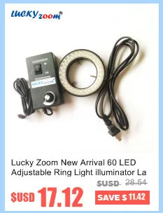Luckyzoom бренд Профессиональный LZ-56A Микроскоп Круг освещения лампы 56 шт. Круглый кольцо светодиодные 12000lux большой