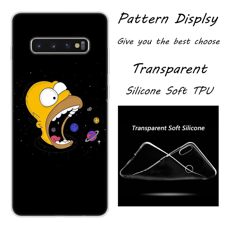 013 Популярный Мягкий силиконовый чехол Homer Simpson для samsung Galaxy S10 S9 S8 Plus S7 Edge A6 A8 Plus A7 A9 A5 Модный чехол - Цвет: 013