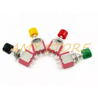 5pcs red green black yellow 3pin 6pin com no nc 6mm mini momentary push button switch toggle switches ds 612622 ps 102 mts 102m