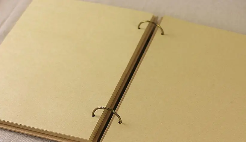 A4 винтажный блокнот эскиз книжный жесткий чехол спираль 80 листов 220 мм x 295 мм - Цвет: Kraft Papers