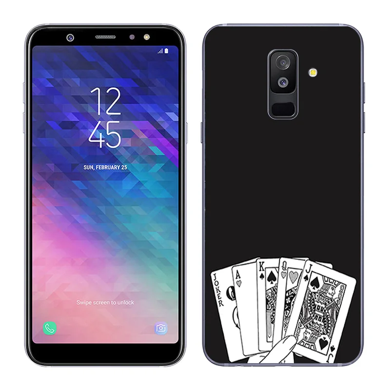 Для samsung Galaxy A6+() чехол для телефона прозрачный гелевый Чехол с рисунком бобов 6," для Galaxy A6 Plus мягкий тонкий силиконовый чехол - Цвет: 25