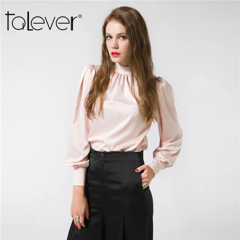 Talever модные топы женские лето-осень блузки 2017 дешевая одежда Китай фонарь рукав
