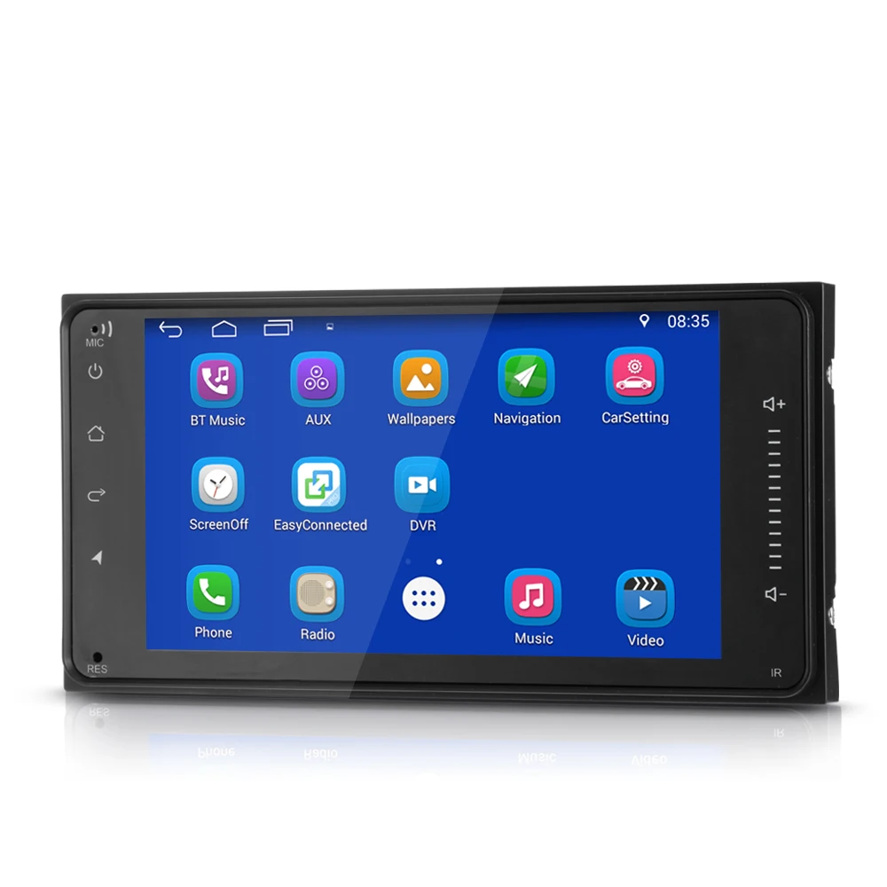 2 Din Bluetooth 4 0 Автомобильный мультимедийный плеер 7 дюймовый HD Android 1 автомобиль