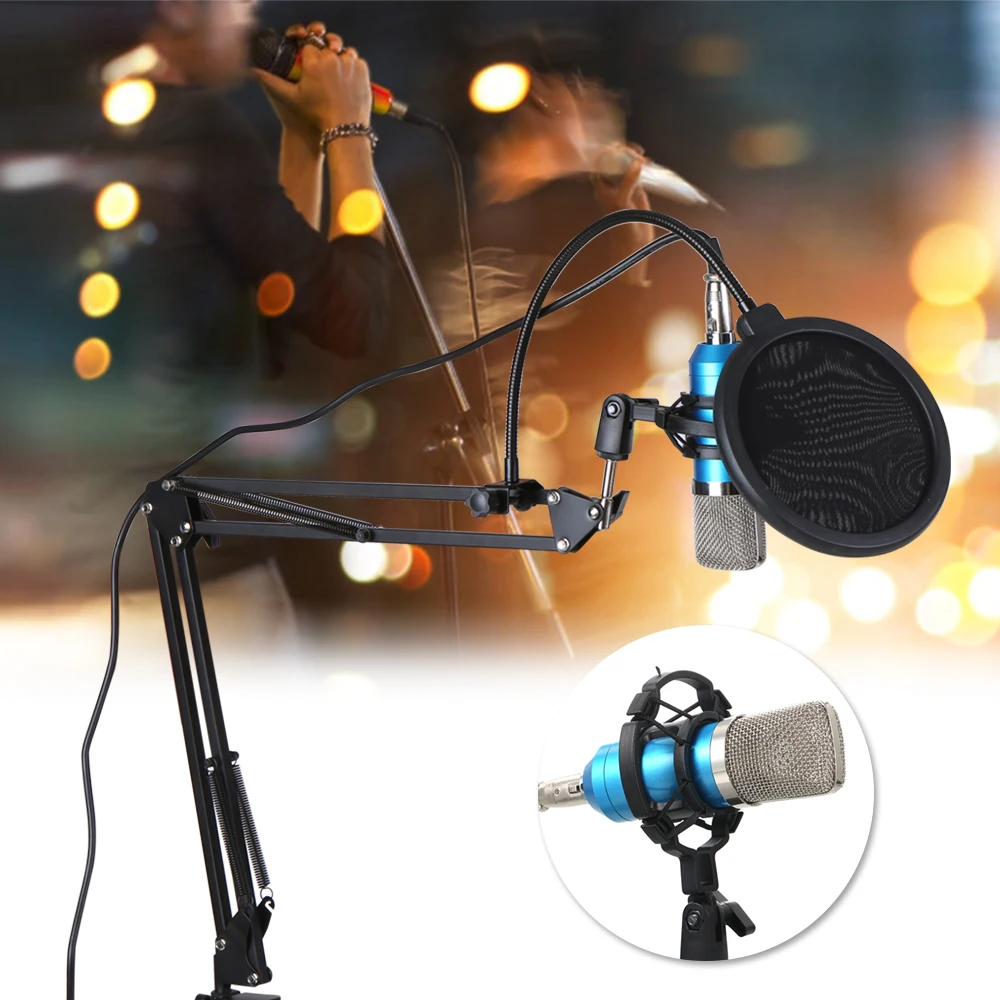 Профессиональный конденсаторный микрофон BM700 KTV Mic Поющий студийный комплект