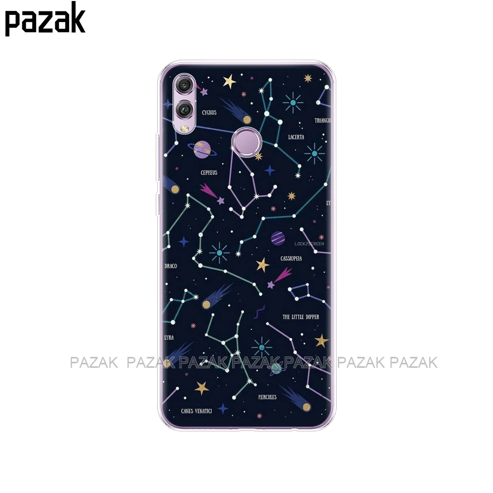 52258 Чехол для Huawei Honor 8x, чехол 6,5 дюйма, силиконовый мягкий ТПУ черный чехол для Honor 8 X, чехол с принтом, чехлы для телефонов - Цвет: 52258