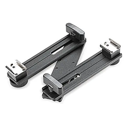 Neewer 7 &quot/18 см двойной Кронштейн Arm 2 Холодный башмак твердая сталь для CN 160/CN 126/CN