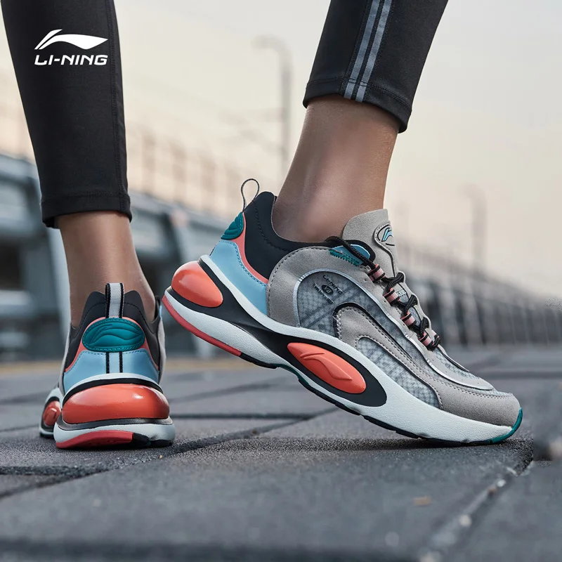 Li-Ning/мужские кроссовки V8 с подушкой, LN CLOUD LITE, Ретро стиль, дышащая подкладка, спортивная обувь для папы, кроссовки ARHP093 XYP913