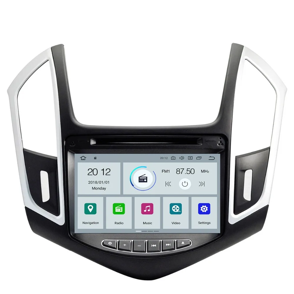 Автомобильный DVD плеер Aotsr Android 9 0 с GPS навигацией для Chevrolet CRUZE 2012 2015 мультимедийный