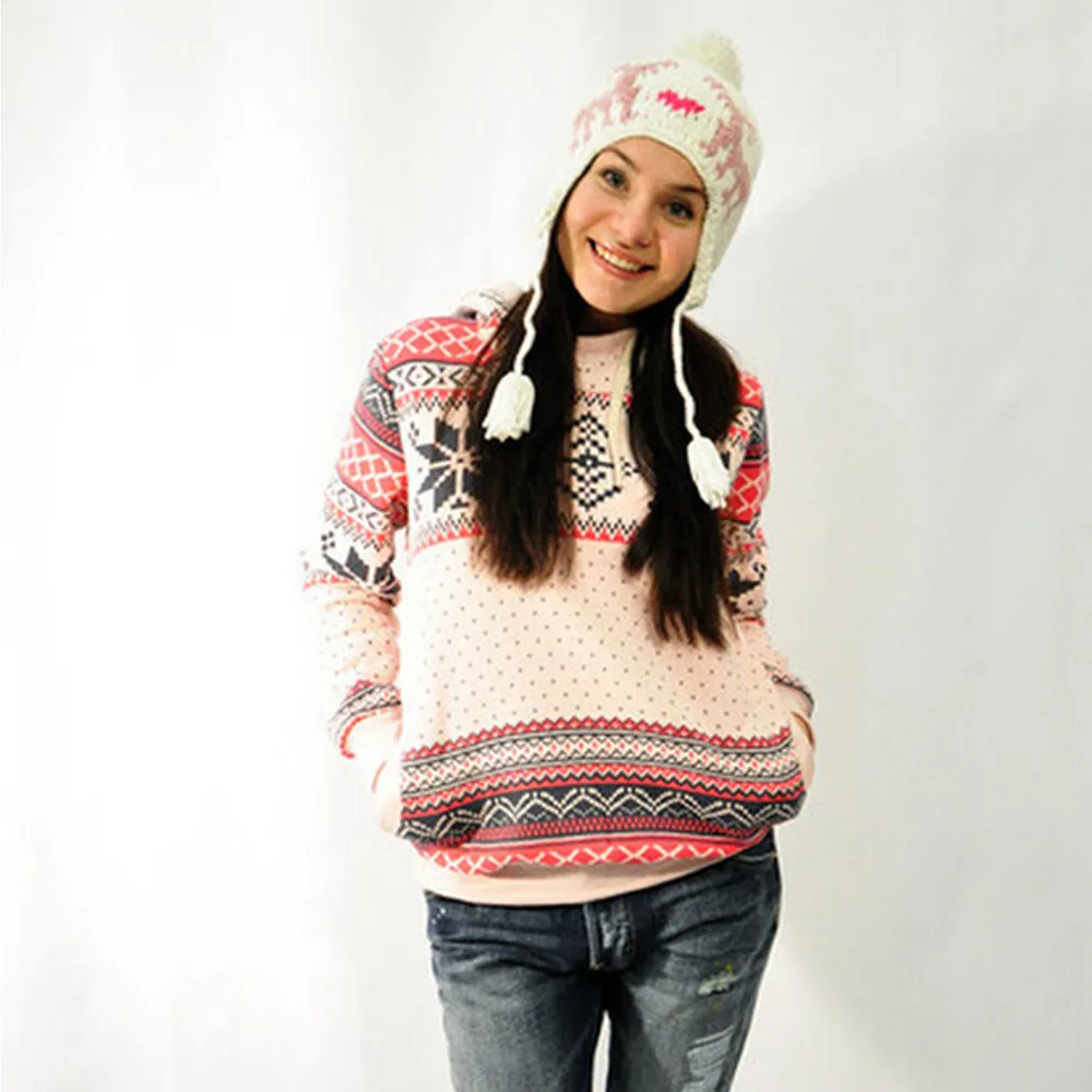 Женщины теплая толстовка новинка свободного покроя спорт - Цена: 