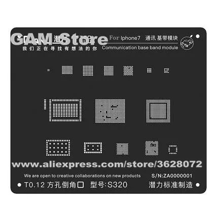 

For iPhone 7 7G 7Plus BGA Stencil Wifi Nand flash Baseband CPU MDM9645 Power IC Reballing Pin Tin Plant Net Solder Heat Template
