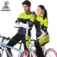 MTB New Autumn Cycling Jerseys Suits Men Women Long Sleeve Bike Running Riding Clothing Sports Road Bicycle Coats Pants Set