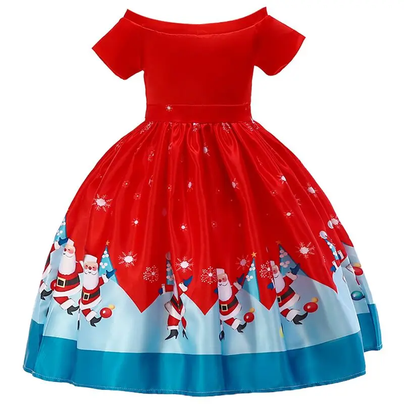 Girls Christmas Princess Costume 2019 Baby Girl Party Dresses Children's Birthday Lace Dress Kids Clothing 2-10Y | Детская одежда и