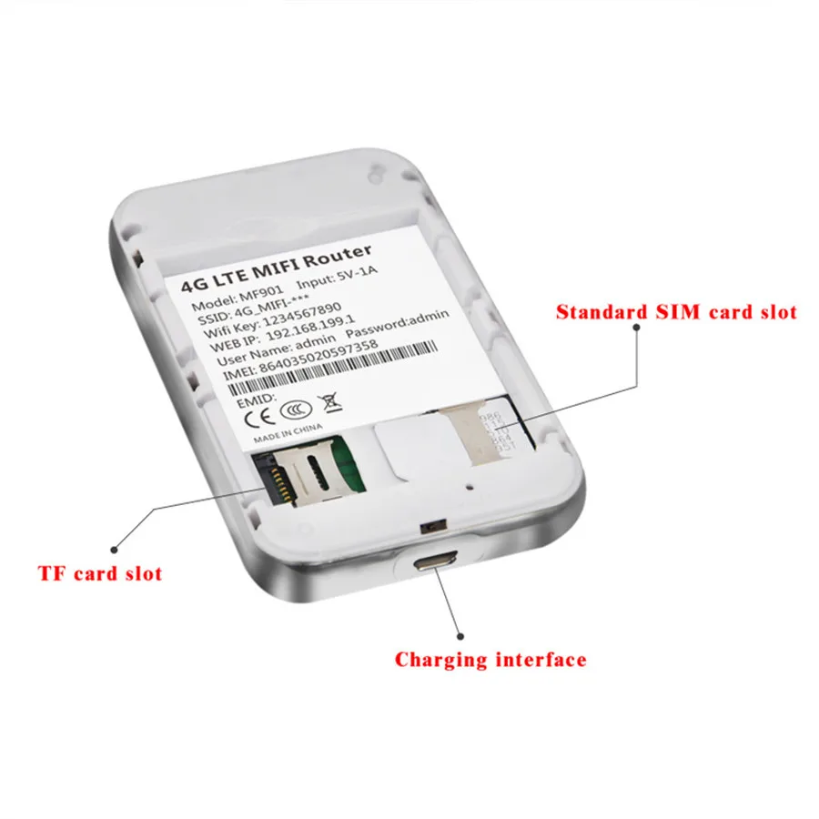 TIANJIE 4G Wifi Router Lte Wireless mini Mobile Wi fi Portable Pocket Hotspot Car 3G 4G Unlocked modem With Sim Card Slot